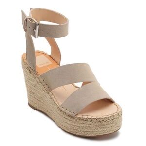 Dolce Vita Shayla Beige Espadrille Wedge Sandals